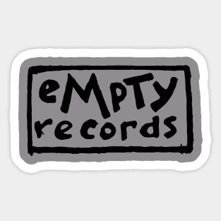 Vintage Empty Records Sticker